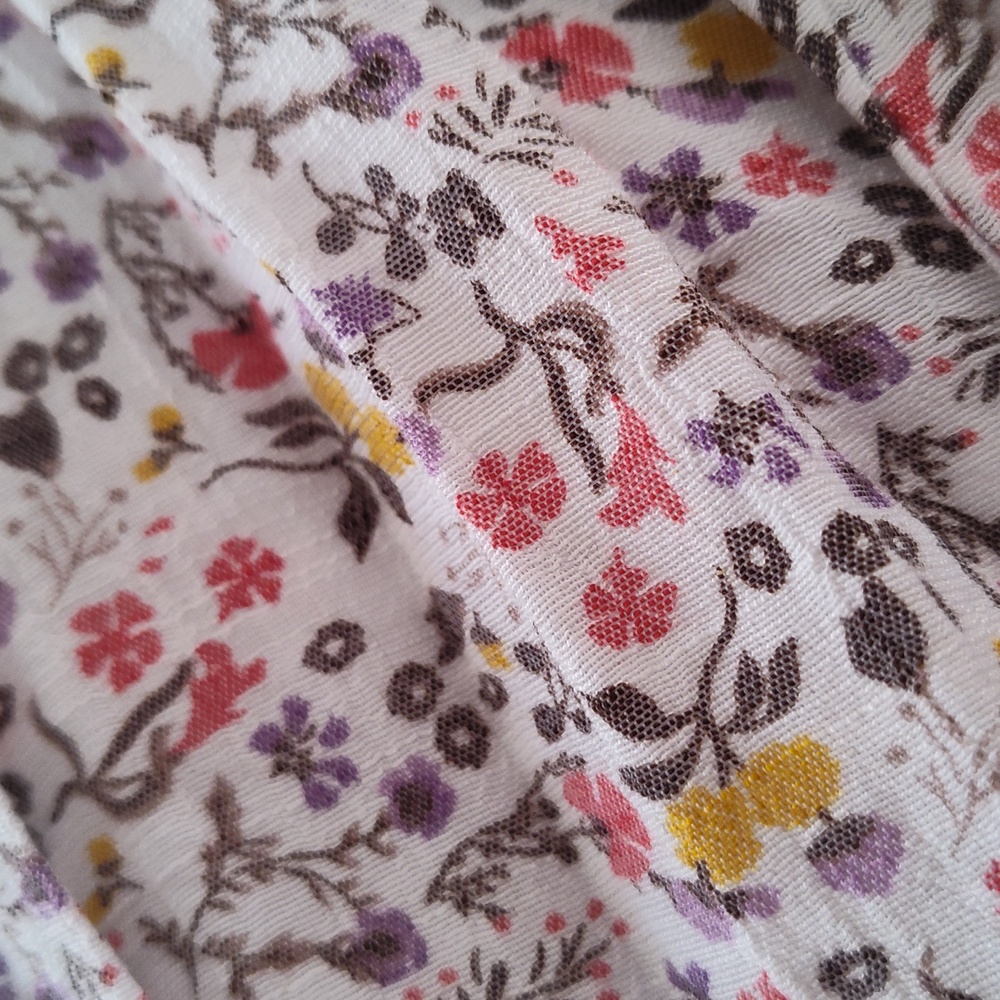 Indigo Rose Spring Floral Dress Lined Size Medium - Picture 4 of 5